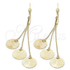 Oro Laminado Long Earring, Gold Filled Style Polished, Golden Finish, 5.091.003