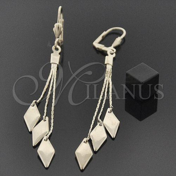 Oro Laminado Long Earring, Gold Filled Style Polished, Golden Finish, 5.093.005