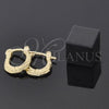 Oro Laminado Children Hoop, Gold Filled Style Diamond Cutting Finish, Golden Finish, 5.159.079