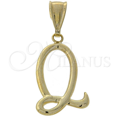 Oro Laminado Fancy Pendant, Gold Filled Style Buffalo Design, Polished, Golden Finish, 05.16.0145 for wholesale, main product view