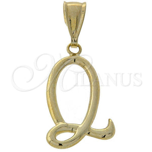 Oro Laminado Fancy Pendant, Gold Filled Style Buffalo Design, Polished, Golden Finish, 05.16.0145