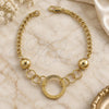 Oro Laminado Fancy Bracelet, Gold Filled Style Ball Design, Polished, Golden Finish, 5.005.002 (100 Gauge, 8 Inches Length)