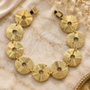 Oro Laminado Fancy Bracelet, Gold Filled Style Diamond Cutting Finish, Golden Finish, 5.018.008.2 (15 MM Thickness, 7 Inches Length)