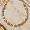 Oro Laminado Fancy Bracelet, Gold Filled Style with White Cubic Zirconia, Polished, Golden Finish, 5.026.014.1 (05 MM Thickness, 7 Inches Length)