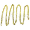 Oro Laminado Basic Necklace, Gold Filled Style Mariner Design, Polished, Golden Finish, 5.222.026.24 (0.80 Gauge, 03 MM Thickness, 24 Inches Length)
