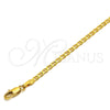 Oro Laminado Basic Necklace, Gold Filled Style Mariner Design, Polished, Golden Finish, 5.222.027.24 (0.60 Gauge, 03 MM Thickness, 24 Inches Length)