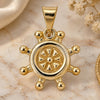 Oro Laminado Fancy Pendant, Gold Filled Style Polished, Golden Finish, 44.015