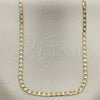 Oro Laminado Basic Necklace, Gold Filled Style Curb Design, Polished, Golden Finish, 5.222.007.30 (0.80 Gauge, 03 MM Thickness, 30 Inches Length)