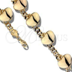 Oro Laminado Fancy Bracelet, Gold Filled Style Polished, Golden Finish, 031.005.07" Bracelet