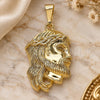Oro Laminado Religious Pendant, Gold Filled Style Jesus Design, Polished, Golden Finish, 05.16.0073