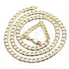 Oro Laminado Basic Necklace, Gold Filled Style Curb Design, Polished, Golden Finish, 5.222.003.20 (160 Gauge, 06 MM Thickness, 20 Inches Length)