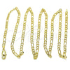 Oro Laminado Basic Necklace, Gold Filled Style Figaro Design, Polished, Golden Finish, 5.222.017.30 (0.80 Gauge, 03 MM Thickness, 30 Inches Length)