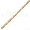Oro Laminado Basic Necklace, Gold Filled Style Figaro Design, Polished, Golden Finish, 5.222.015.18 (120 Gauge, Thickness, 18 Inches Length)