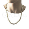 Oro Laminado Basic Necklace, Gold Filled Style Mariner Design, Polished, Golden Finish, 5.222.021.24 (200 Gauge, 09 MM Thickness, 24 Inches Length)