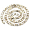 Oro Laminado Basic Necklace, Gold Filled Style Mariner Design, Polished, Golden Finish, 5.222.022.24 (180 Gauge, 08 MM Thickness, 24 Inches Length)