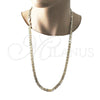 Oro Laminado Basic Necklace, Gold Filled Style Mariner Design, Polished, Golden Finish, 5.222.022.30 (180 Gauge, 08 MM Thickness, 30 Inches Length)