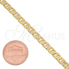 Oro Laminado Basic Bracelet, Gold Filled Style Mariner Design, Polished, Golden Finish, 5.222.022.08 (180 Gauge, 08 MM Thickness, 8 Inches Length)