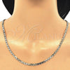 Oro Laminado Basic Necklace, Gold Filled Style Mariner Design, Polished, Golden Finish, 5.222.025.24 (0.80 Gauge, Thickness, 24 Inches Length)