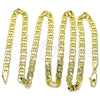 Oro Laminado Basic Necklace, Gold Filled Style Mariner Design, Polished, Golden Finish, 5.222.025.24 (0.80 Gauge, Thickness, 24 Inches Length)