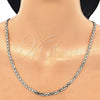 Oro Laminado Basic Necklace, Gold Filled Style Mariner Design, Polished, Golden Finish, 5.222.025.28 (100 Gauge, 04 MM Thickness, 28 Inches Length)