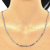 Oro Laminado Basic Necklace, Gold Filled Style Mariner Design, Polished, Golden Finish, 5.222.026.28 (0.80 Gauge, 03 MM Thickness, 28 Inches Length)