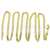 Oro Laminado Basic Necklace, Gold Filled Style Mariner Design, Polished, Golden Finish, 5.222.026.30 (0.80 Gauge, 03 MM Thickness, 30 Inches Length)