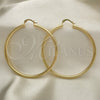 Oro Laminado Large Hoop, Gold Filled Style Hollow Design, Polished, Golden Finish, 5.134.018.60