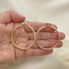 Oro Laminado Large Hoop, Gold Filled Style Polished, Golden Finish, 5.134.021.45