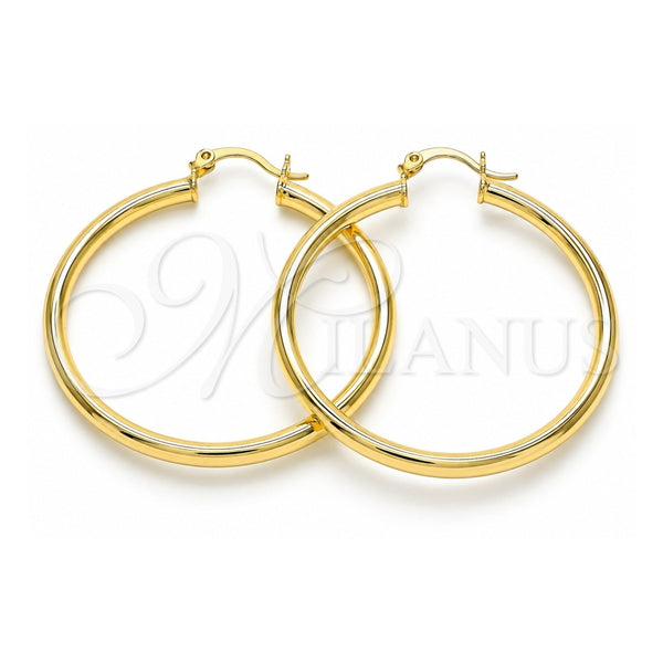 Oro Laminado Large Hoop, Gold Filled Style Polished, Golden Finish, 5.134.021.45