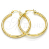 Oro Laminado Medium Hoop, Gold Filled Style Hollow Design, Polished, Golden Finish, 5.134.023.35