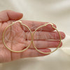 Oro Laminado Medium Hoop, Gold Filled Style Polished, Golden Finish, 5.134.007.45