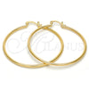 Oro Laminado Medium Hoop, Gold Filled Style Polished, Golden Finish, 5.134.007.45