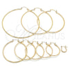 Oro Laminado Medium Hoop, Gold Filled Style Polished, Golden Finish, 5.134.007.45