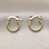 Oro Laminado Children Hoop, Gold Filled Style Polished, Golden Finish, 5.134.014.10