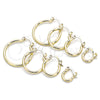 Oro Laminado Children Hoop, Gold Filled Style Polished, Golden Finish, 5.134.014.10