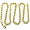 Oro Laminado Basic Necklace, Gold Filled Style Rope Design, Polished, Golden Finish, 5.222.033.24 (05 MM Thickness, 24 Inches Length)