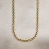 Oro Laminado Basic Necklace, Gold Filled Style Rope Design, Polished, Golden Finish, 5.222.033.24 (05 MM Thickness, 24 Inches Length)