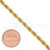 Oro Laminado Basic Bracelet, Gold Filled Style Rope Design, Polished, Golden Finish, 5.222.034.07 (04 MM Thickness, 7 Inches Length)