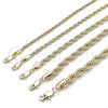 Oro Laminado Basic Bracelet, Gold Filled Style Rope Design, Polished, Golden Finish, 5.222.034.07 (04 MM Thickness, 7 Inches Length)