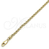 Oro Laminado Basic Bracelet, Gold Filled Style Rope Design, Polished, Golden Finish, 5.222.034.08