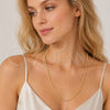 Oro Laminado Basic Necklace, Gold Filled Style Rope and Twist Design, Polished, Golden Finish, 5.222.035.24 (03 MM Thickness, 24 Inches Length)