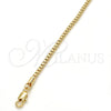 Oro Laminado Basic Necklace, Gold Filled Style Box Design, Polished, Golden Finish, 5.222.038.20 (02 MM Thickness, 20 Inches Length)
