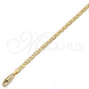 Oro Laminado Basic Necklace, Gold Filled Style Mariner Design, Diamond Cutting Finish, Golden Finish, 5.222.030.30 (0.80 Gauge, 04 MM Thickness, 30 Inches Length)