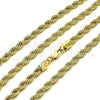 Oro Laminado Basic Necklace, Gold Filled Style Rope Design, Polished, Golden Finish, 5.222.034.22 (04 MM Thickness, 22 Inches Length)