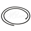 Stainless Steel Basic Necklace, Miami Cuban Design, Black Polished, Black Rhodium Finish, 04.113.1741.24 (24 Inches Length)