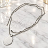 Stainless Steel Fancy Necklace, Polished, Steel Finish, 017024.30 (30 Inches Length)