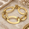 Oro Laminado Fancy Bracelet, Gold Filled Style Polished, Golden Finish, 029.001.07 (7 Inches Length)