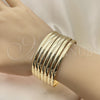 Oro Laminado Semanario Bangle, Gold Filled Style Polished, Golden Finish, 5.232.004.05 (04 MM Thickness, Size 5 (2.50 Diameter))