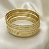 Oro Laminado Semanario Bangle, Gold Filled Style Polished, Golden Finish, 5.232.004.05 (04 MM Thickness, Size 5 (2.50 Diameter))