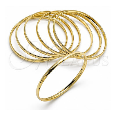 Oro Laminado Semanario Bangle, Gold Filled Style Polished, Golden Finish, 5.232.004.05 (04 MM Thickness, Size 5 (2.50 Diameter))